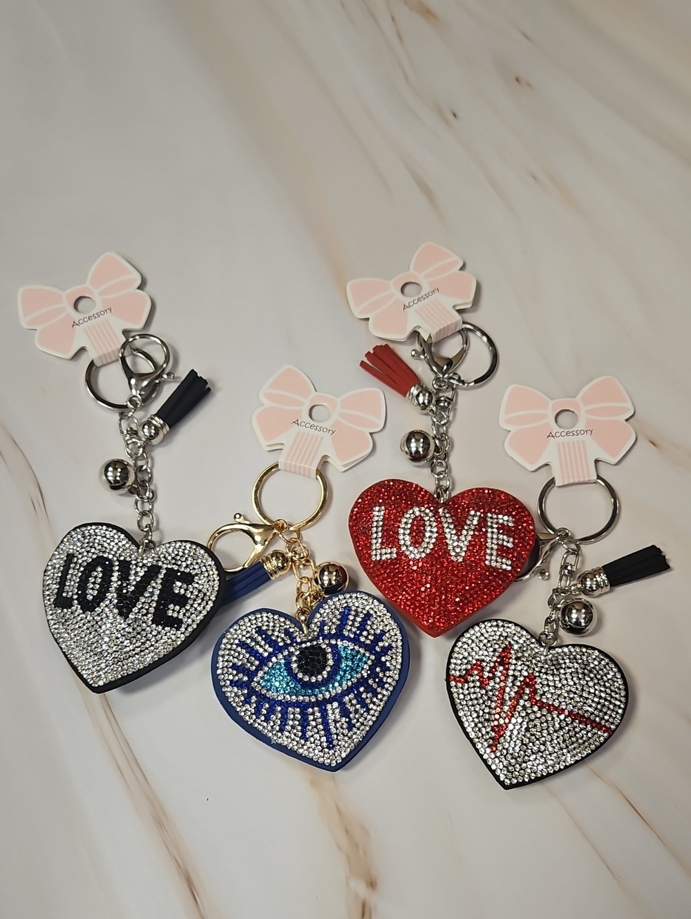 Heart Keychains Nwt
